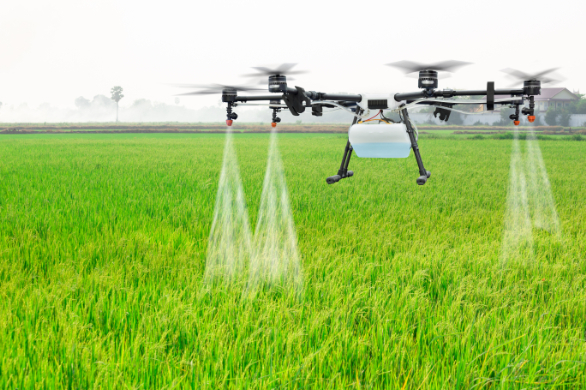 Glasses for fertilizer spraying/scattering drone piloting2