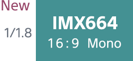 New 1/1.8 IMX664 16:9 Mono