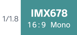 1/1.8 IMX678 16:9 Mono