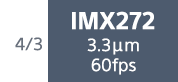 4/3 IMX272 3.3μm 60fps